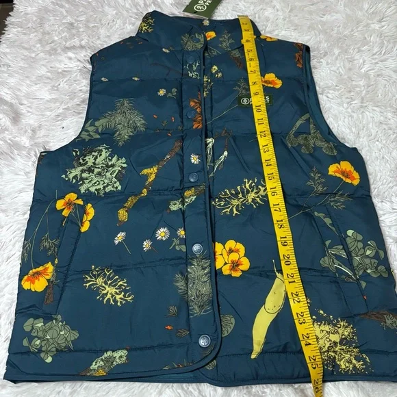 Parks Project Women's Floral Vest - Teal - Picture 12 of 12